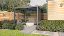 Load image into Gallery viewer, The Stow Elite, 3x3m White Aluminium Pergola - With Manual Louvre Roof
