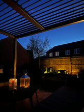 Load image into Gallery viewer, The North Cotswold Elite, 3x4m Grey Aluminium Pergola - With Manual Louvre Roof
