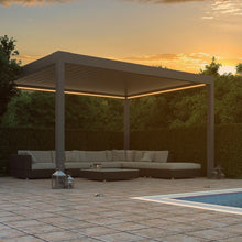 Load image into Gallery viewer, Burford Luxe freestanding pergola with electric roof
